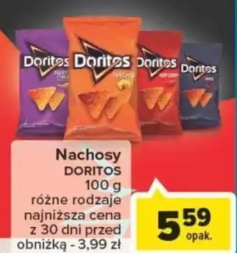 Carrefour Nachosy DORITOS 100g oferta