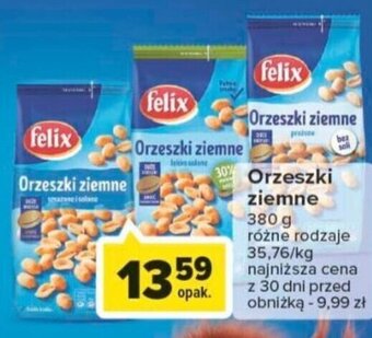 Carrefour Orzeszki ziemne 380g oferta