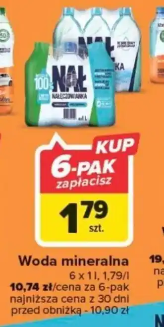 Carrefour Woda mineralna NAŁĘCZOWIANKA 1l oferta