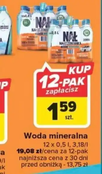 Carrefour Woda mineralna NALĘCZOWIANKA 0,5l oferta