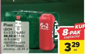 Carrefour Piwo LECH 0,5l oferta