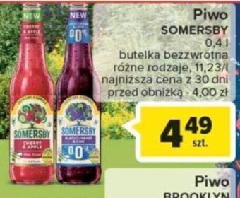 Carrefour Piwo SOMERSBY 0,4l oferta