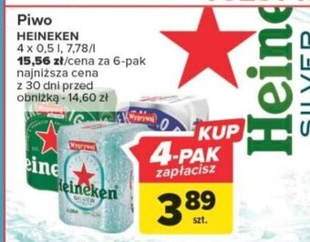Carrefour Piwo HEINEKEN 0,5l oferta