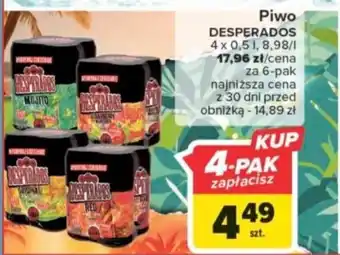 Carrefour Piwo DESPERADOS 0,5l oferta
