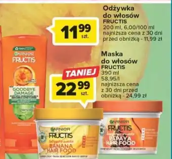 Carrefour Odżywka do włosów FRUCTIS 200ml oferta