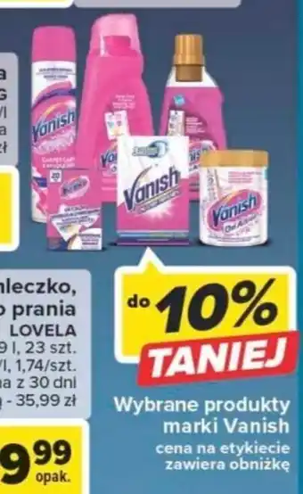 Carrefour Wybrane produkty marki Vanish oferta
