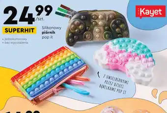 Biedronka Silikonowy piórnik pop it oferta