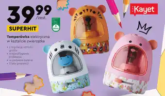 Biedronka Temperówka elektryczna w kształcie zwierzątka oferta