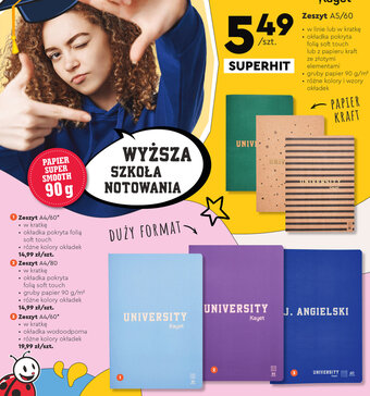 Biedronka Zeszyt A5/60 oferta