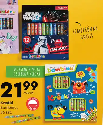 Biedronka Kredki Bambino, 36szt. oferta