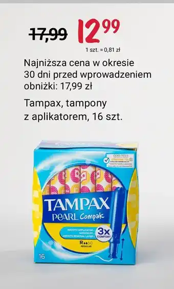 Rossmann Tampony regular z aplikatorem oferta