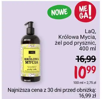 Rossmann Żel pod prysznic królowa mycia oferta