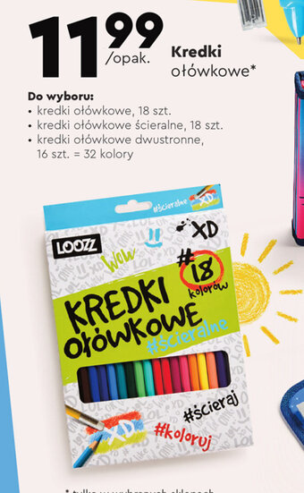 Biedronka Kredki ołówkowe oferta