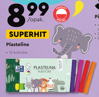Biedronka Plastelina 12 kolorów oferta