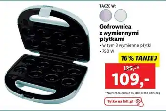 Lidl Gofrownica z wymiennymi płytkami oferta