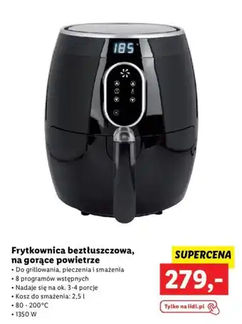 Lidl Frytkownica beztłuszczowa, na gorące powietrze oferta