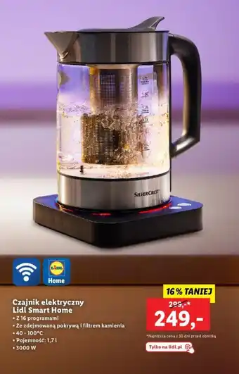 Lidl Czajnik elektryczny Lidl Smart Home oferta