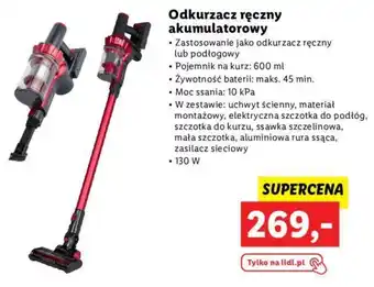 Lidl Odkurzacz ręczny akumulatorowy oferta