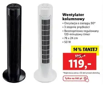 Lidl Wentylator kolumnowy oferta