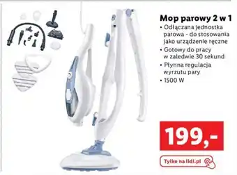 Lidl Mop parowy 2w1 oferta