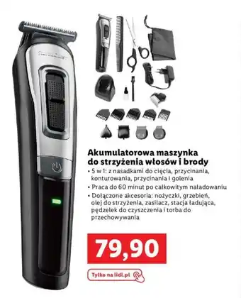 Lidl Akumulatorowa maszynka do strzyżenia włosów i brody oferta