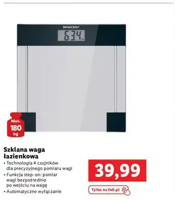 Szklana waga łazienkowa
