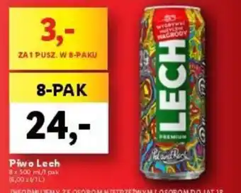 Lidl Piwo LECH 8x500ml oferta