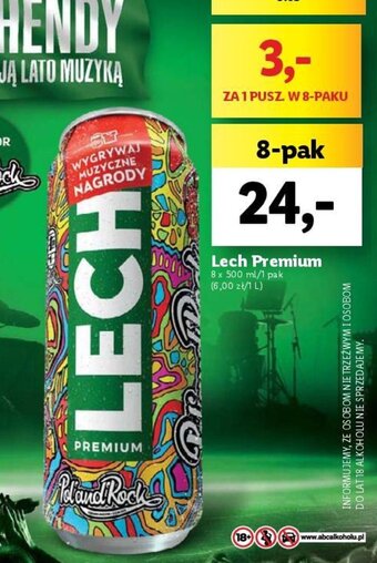 Lidl Lech Premium 8 x 500 ml oferta