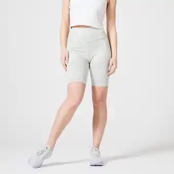 Decathlon Legginsy krótkie fitness damskie nyamba 520 oferta