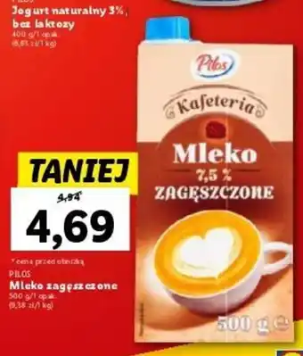 Lidl PILOS Mleko Zagęszczone 500 g oferta