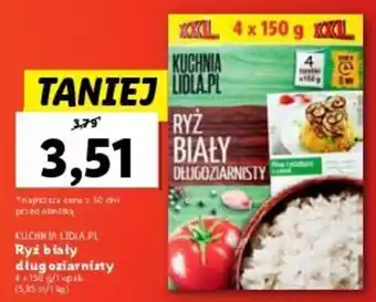 Lidl KUCHNIA LIDLA.PL Ryż biały długoziarnisty 4x150 g oferta