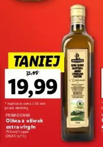 Lidl PRIMADONNA Oliwa z oliwek extra virgin 250 ml oferta