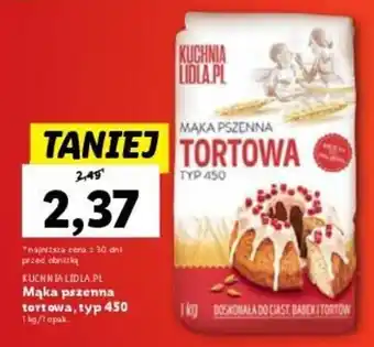 Lidl KUCHNIA LIDLA.PL Mąka pszenna tortowa, typ 450 1 kg oferta