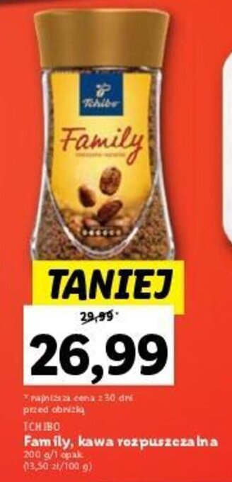 Lidl TCHIBO Family, kawa rozpuszczalna 200 g oferta