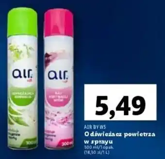 Lidl AIR BY W5 Odświeżacz powietrza w sprayu 300 ml oferta