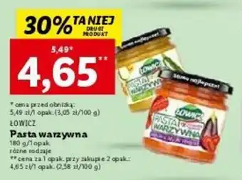 Lidl ŁOWICZ Pasta warzywna 180 g oferta