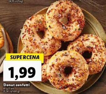 Lidl Donut confetti 61 g oferta