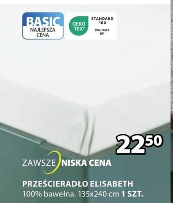 JYSK PRZEŚCIERADŁO ELISABETH oferta