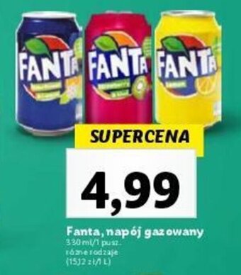 Lidl Fanta, napój gazowany 330 ml oferta