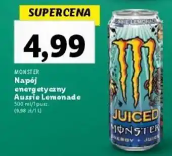 Lidl MONSTER Napój energetyczny Aussie Lemonade 500 ml oferta