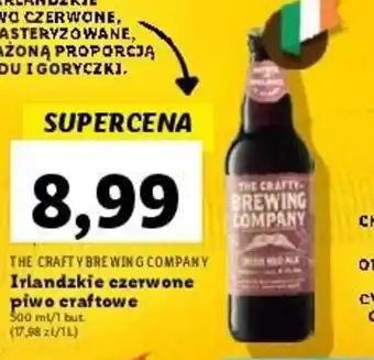 THE CRAFTY BREWING COMPANY Irlandzkie czerwone piwo craftowe 500 ml