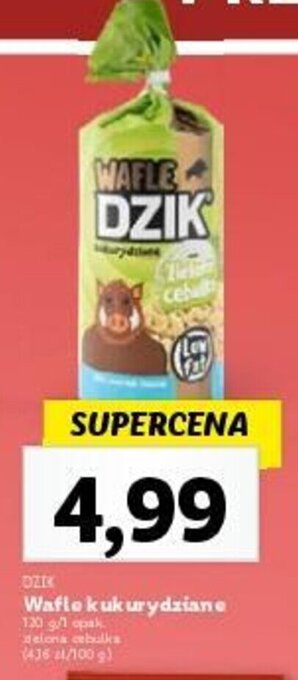 Lidl DZIK Wafle kukurydziane 120 g oferta