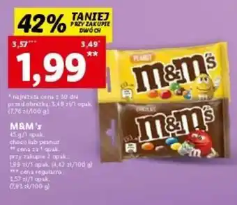 Lidl M&M's 45 g oferta