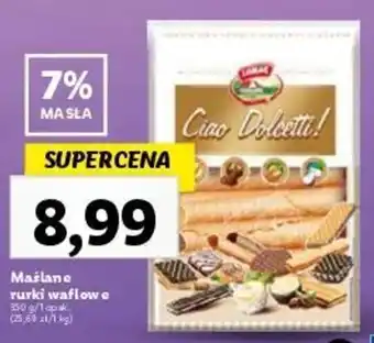 Lidl Maślane rurki waflowe 350 g oferta