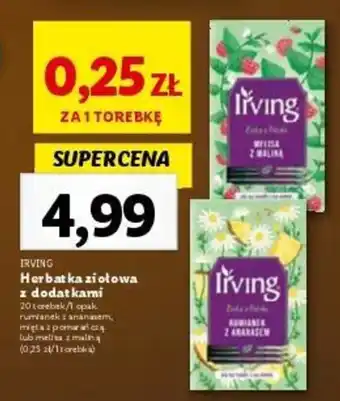 Lidl IRVING Herbata ziołowa z dodatkami 20 t./opak. oferta