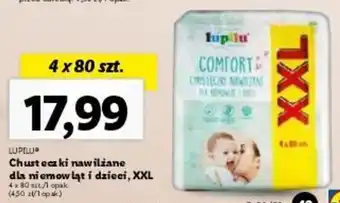Lidl LUPILU Chusteczki nawilżane dla niemowląt i dzieci, XXL 4 x 80 szt. oferta