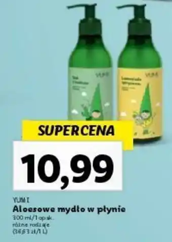 Lidl YUMI Aloesowe mydło w płynie 300 ml oferta