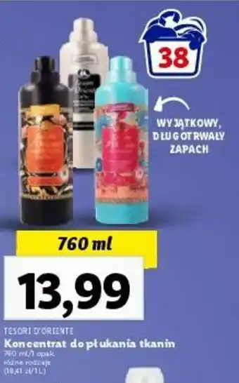 Lidl TESORI D'ORIENTE Koncentrat do płukania tkanin 750 ml oferta