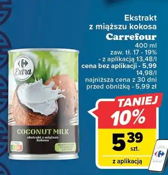 Carrefour Mleczko kokosowe oferta