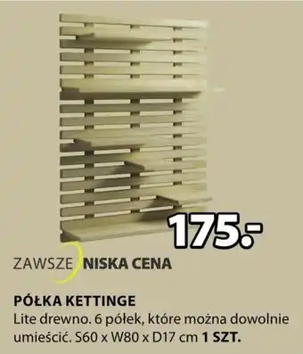 JYSK PÓŁKA KETTINGE 1 szt. oferta